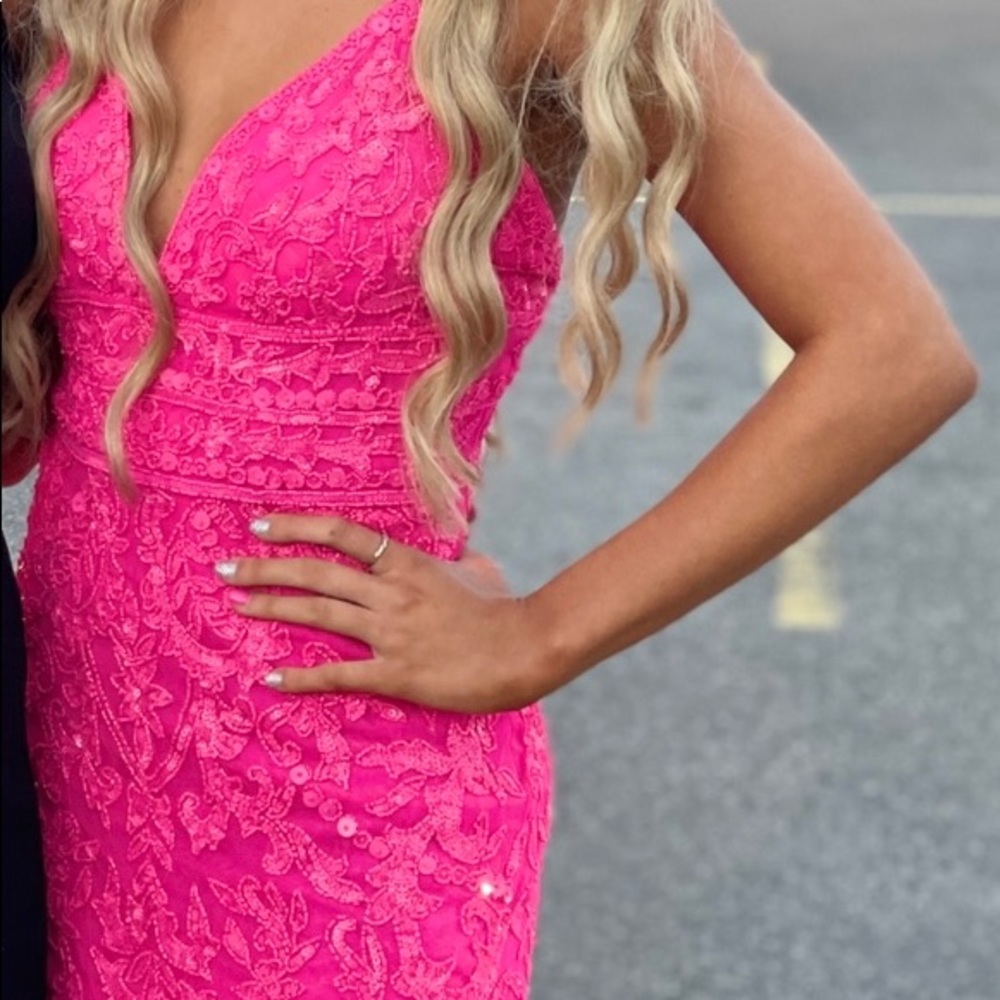 Sherri hill dress! Worn once, EC smoke free home paid $500